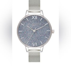 🖤🖤 Olivia Burton Glitter Dial Silver Women’s Watch